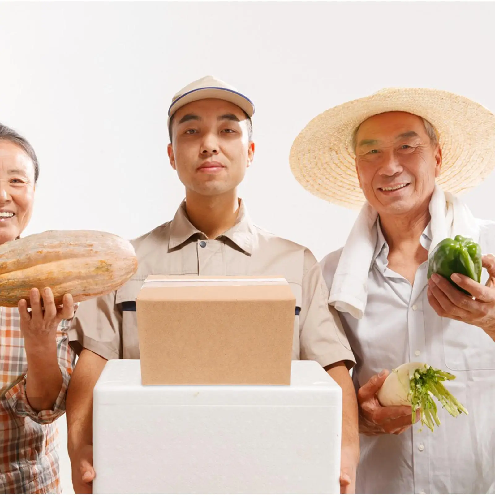 2 pçs caixas de transporte isoladas térmica mailer refrigerador caixa de papel reutilizável freezer sacos embalagens de alimentos frios