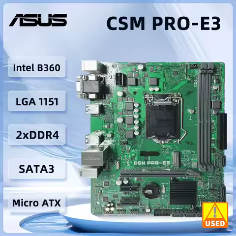 ASUS CSM PRO-E3 Motherboard LGA 1151 Intel B360 DDR4 32GB M.2 support Core i3-8300 9100F 8600 8400 9400F 9700 cpu Micro ATX