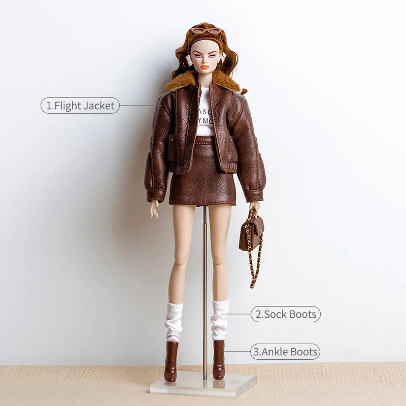 Supermodel Poppenkleertjes Pak Herfst Winter Kledingsets DIY Speelgoed 32cm Poppenhuis DIY Verkleed Speelgoed 1/6 Anime BJD Collector