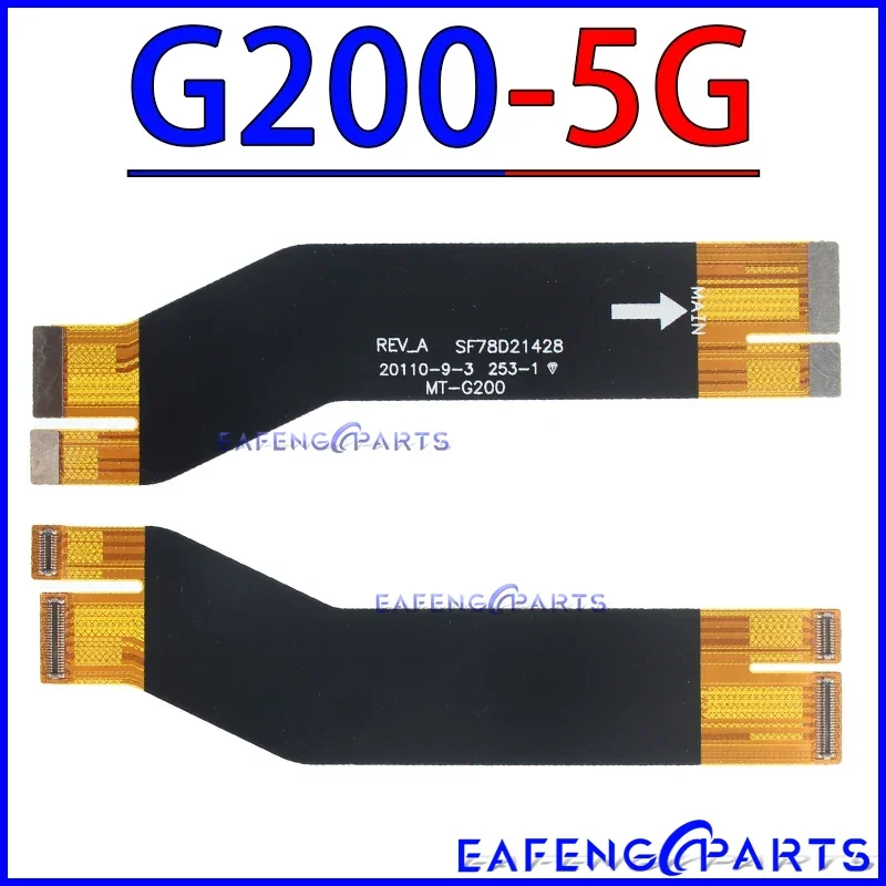 Kabel konektor Motherboard untuk Motorola Moto G40 Fusion G50 G60 G60S G100 G200 5G fleksibel papan utama