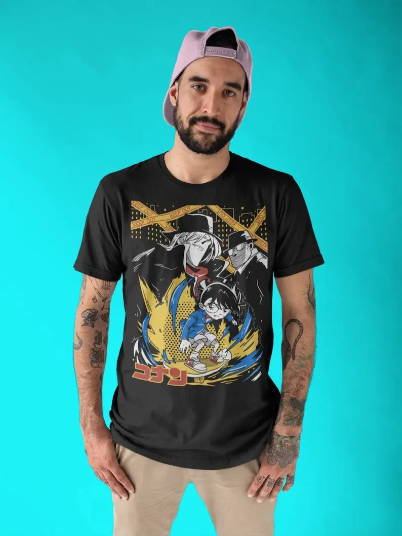 Detective Conan T-Shirt Detective Conan,Detective,Anime Tee,Case Closed