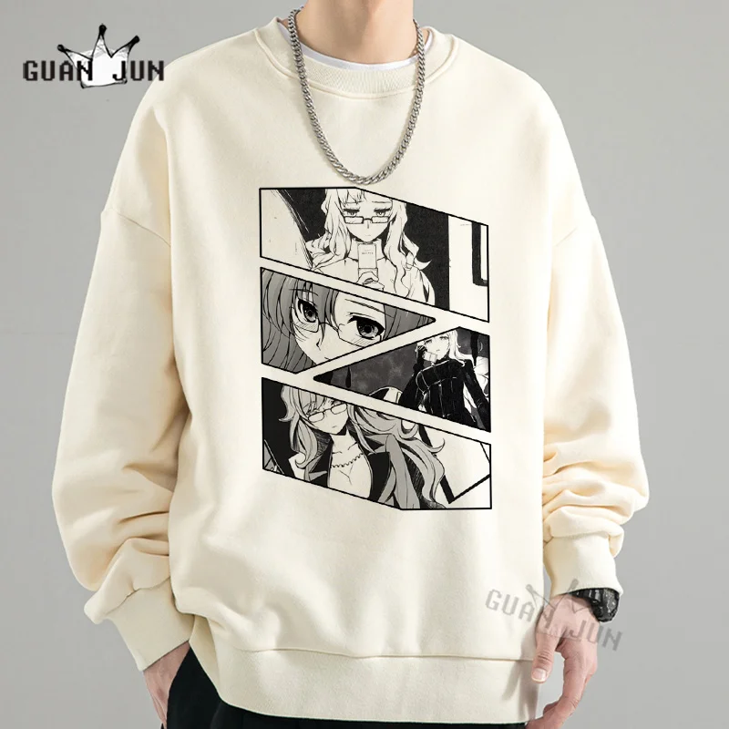 

Новинка, свитшот с круглым вырезом Moeka Kiryu Men/wo men, толстовка с капюшоном Steins Gate, аниме Okabe Kurisu рубашка пуловер, толстовка
