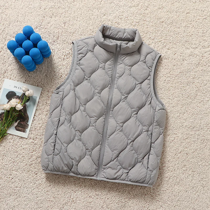 

Новое поступление 2025, женские легкие пуховики без рукавов, осень-весна, корейский повседневный женский теплый пуховый жилет с подкладкой, пальто