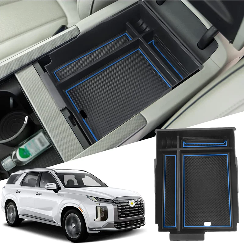 

Center Console Organizer For Hyundai Palisade 2023 2024 Secondary Insert Storage Box ABS Material Armrest Organizer Tray