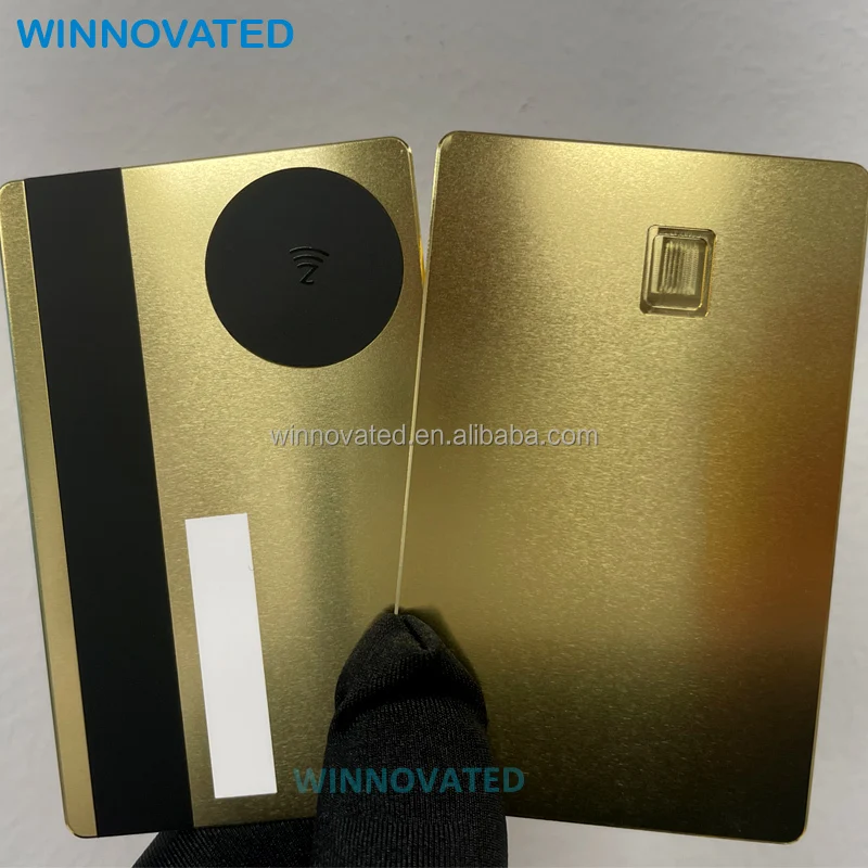 Customized.product.Gold 24K Metal Digital Business NFC Card Mirror