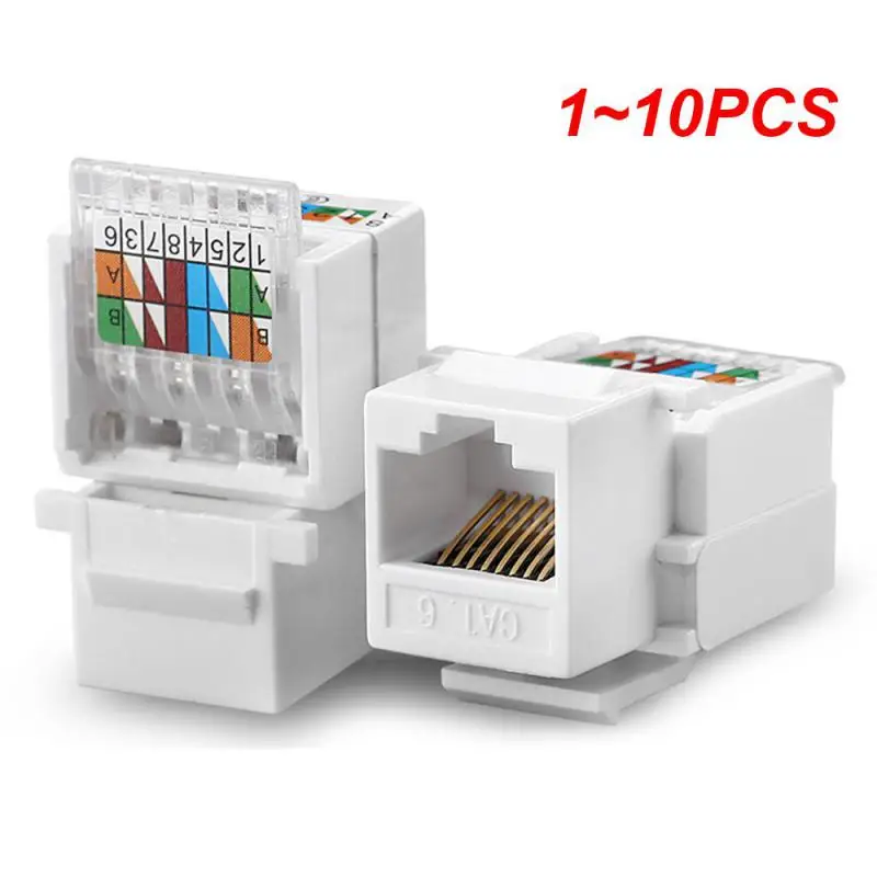 1~10PCS UTP Network Module Tool-free RJ45 Connector Information Socket Computer Outlet Cable Adapter Keystone Jack