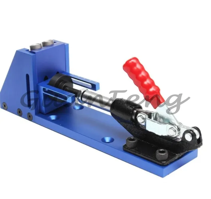 Mini Pocket Hole Jig Positioner Kit, Portable Woodworking Oblique Hole Punching Tool for Furniture Joinery