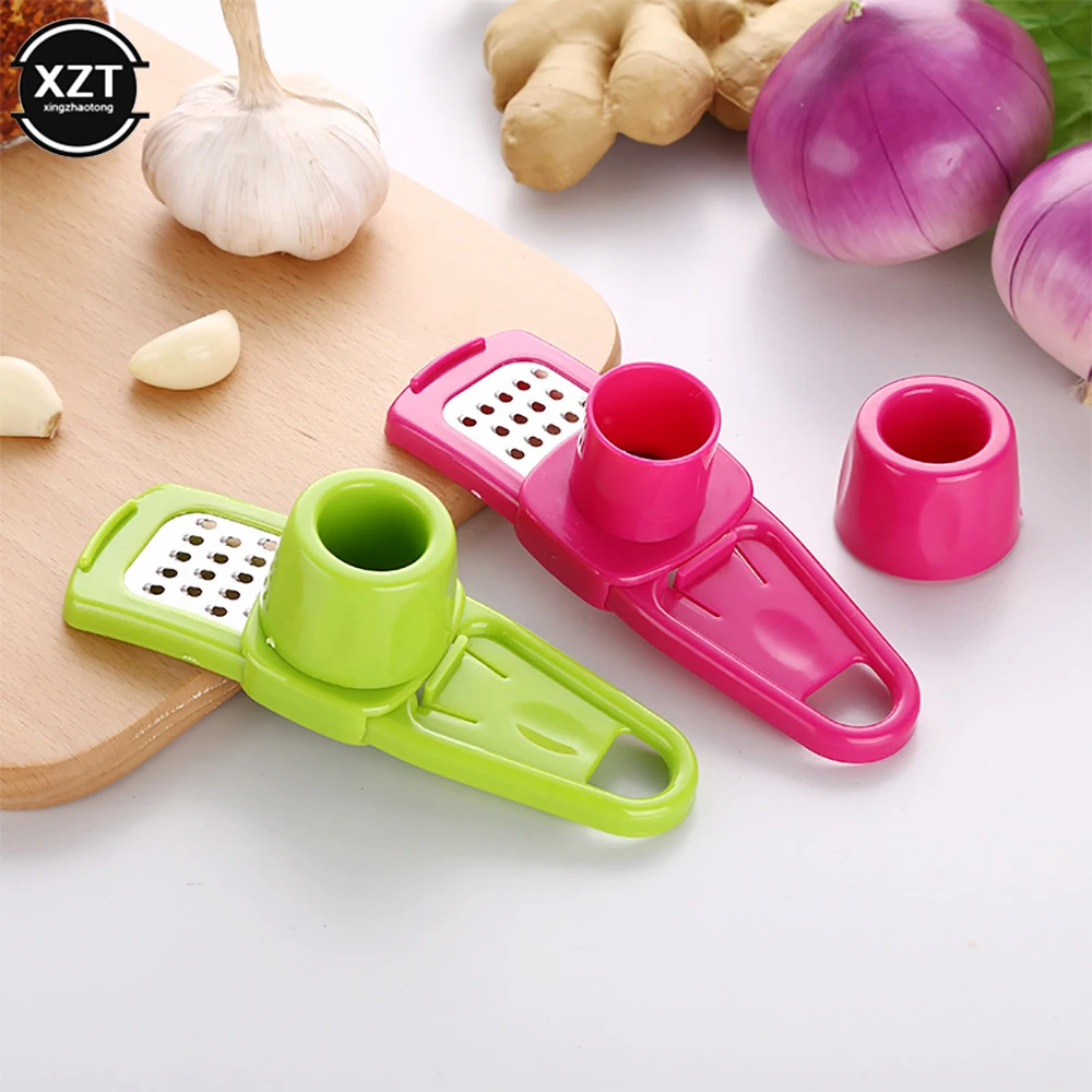 Simple Garlic Grinder Garlic Mud Artifact Stainless Garlic Grater Multi-Function Garlic Press Household Small Kitchen Utensils