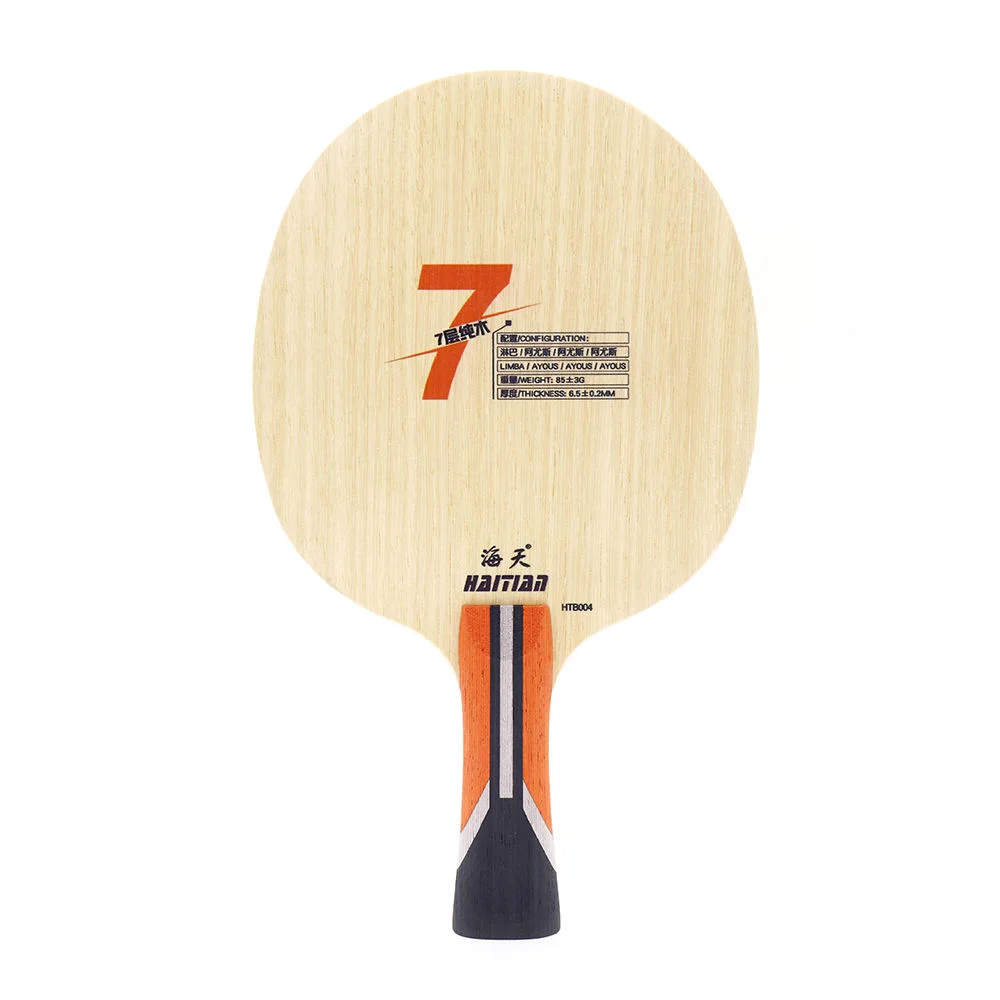 

7-Layer Pure Wood Ping Pong Paddle Baseplate with Aramid Face Material And Large Core for Table Tennis Equipment