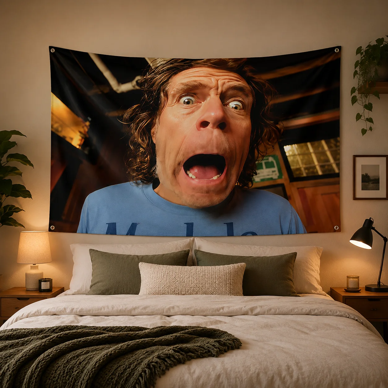 Frank Gallagher Tapestry Multiple Sizes HD Print Pop Art Shameless TV Show Soft Living Room Bedroom Party