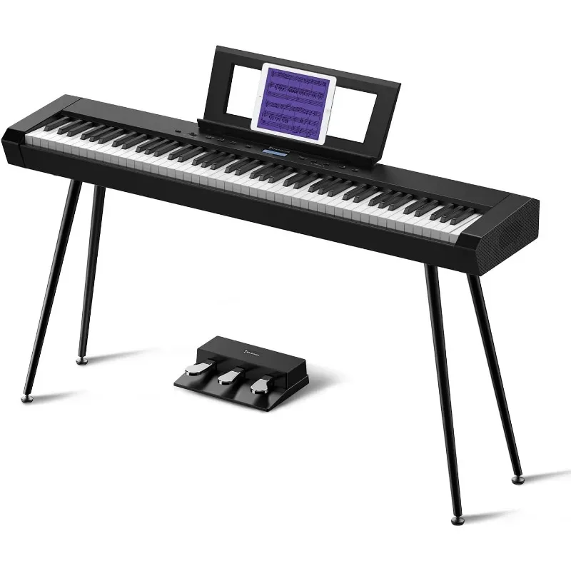 

Key Full-Weighted Digital Piano, Keyboard for Beginner, Dual Speakers, Graded Hammer Action Triple Pedal