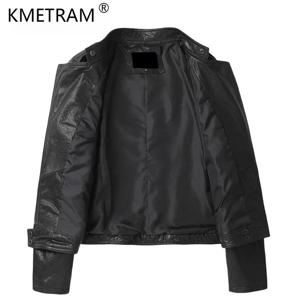 2024 100% Real Leather Jackets For Women Sheepskin Slim Jaqueta Feminina Breathable Moto Streetwear Zipper Coats