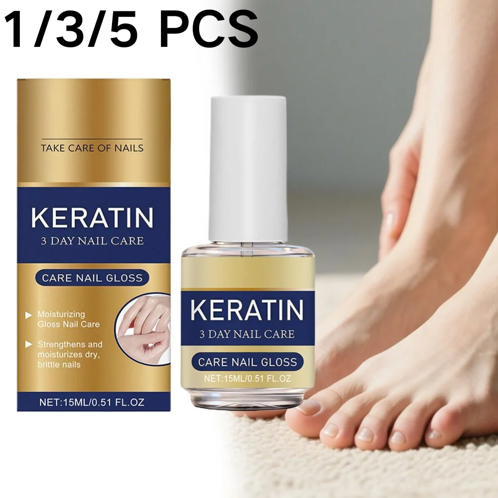 Multi-Effect Nail Care Gloss Oil Clear Repair Broken Nails Strong Base Coat Gentle Long-Lasting Nail Treatment Gel