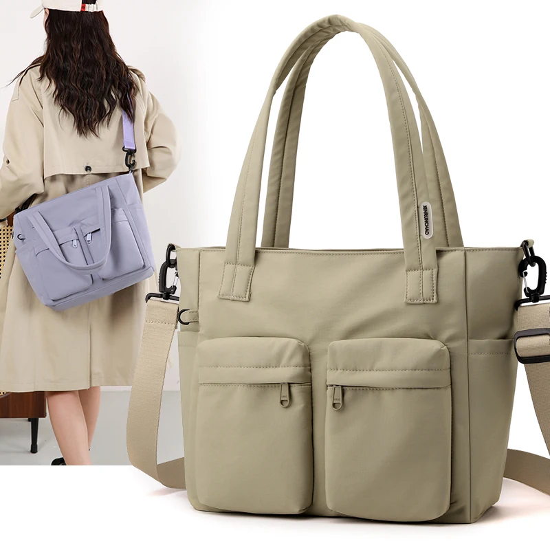 

Large Capaci Ox Cloth Tote Bag Faionable Commuter Single oulder Handbag Portable New Arrival 2025 Casual Simple Sle