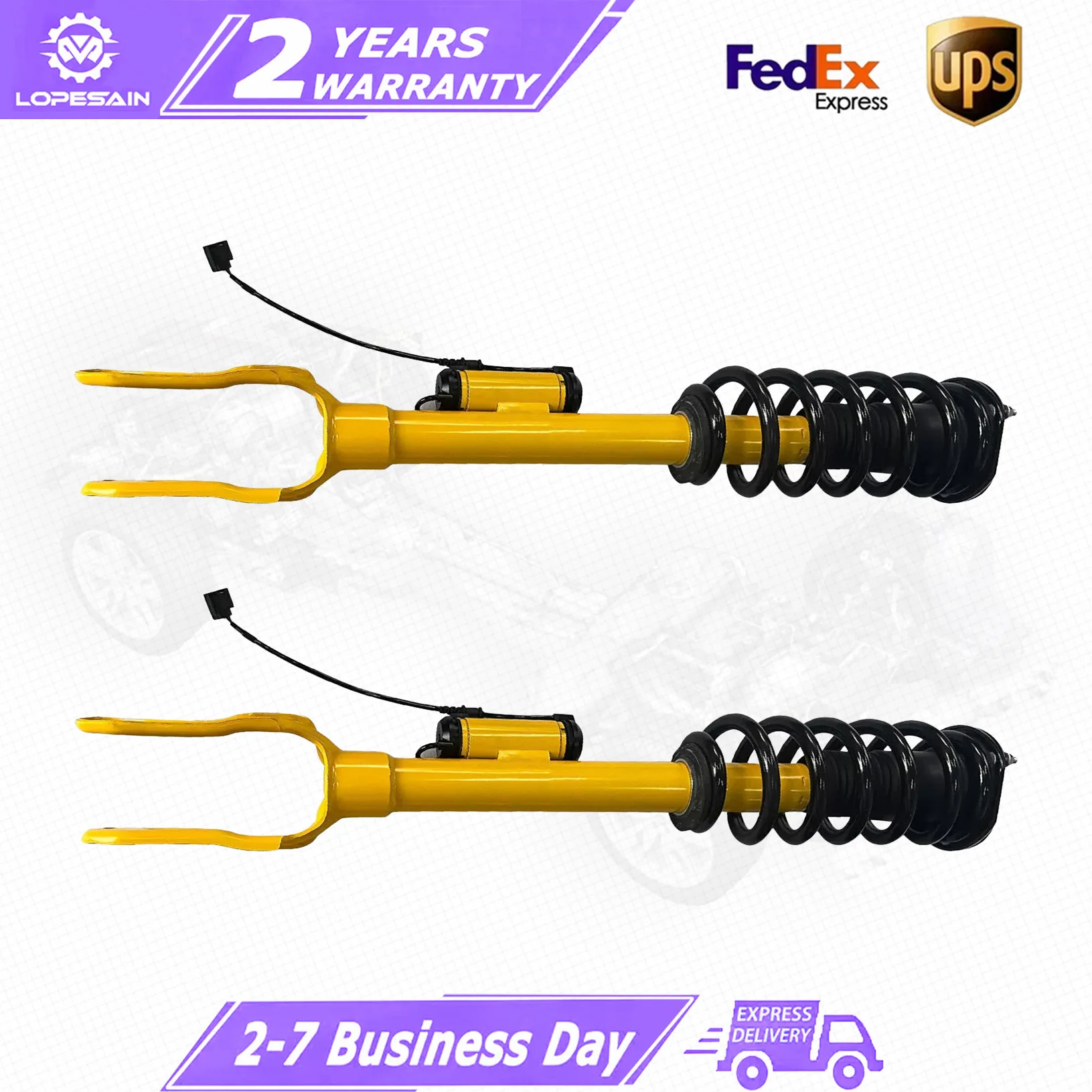 Pair For Front Right/Left Shock Struts Assys w/ Electric For Jeep Grand Cherokee SRT8 2016-22 68256888AC 68256885AC