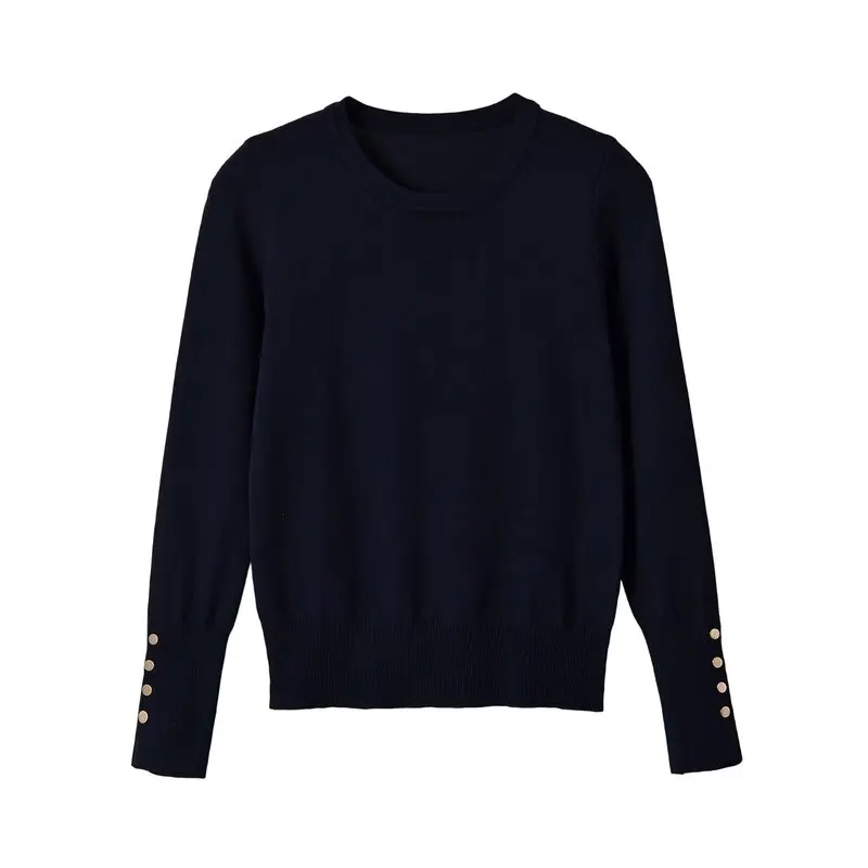 Basic Knitwear Long Sleeve round Neck Multi-Color New Arrival Women's Fashion Autumn 2026 8851172 Cozy Comfortable Fit