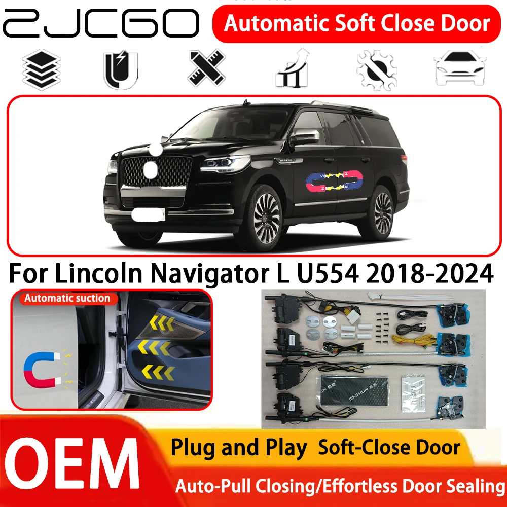 

Система автоматического мягкого закрывания дверей (Soft Close) для Lincoln Navigator L U554 2018-2024, OEM, Plug and Play ﻿