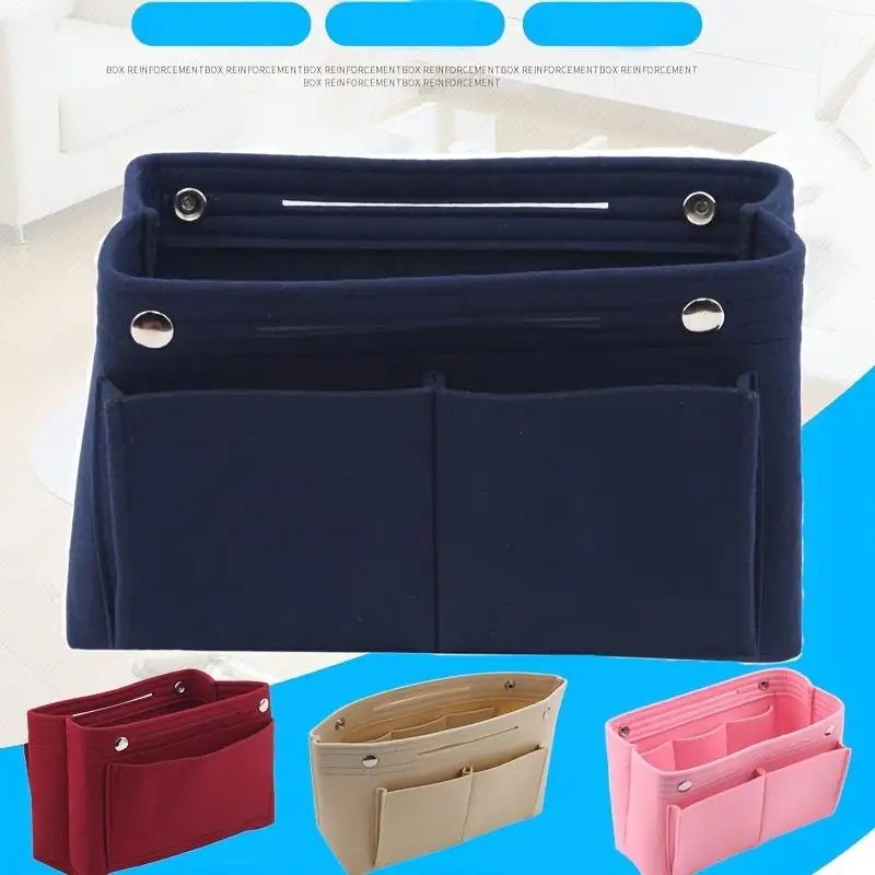 Storage Bag Multifunction Insert Makeup Bag Women Travel Inner Purse Cosmetic Bags For Ladies Portable Storage Organizer Tote