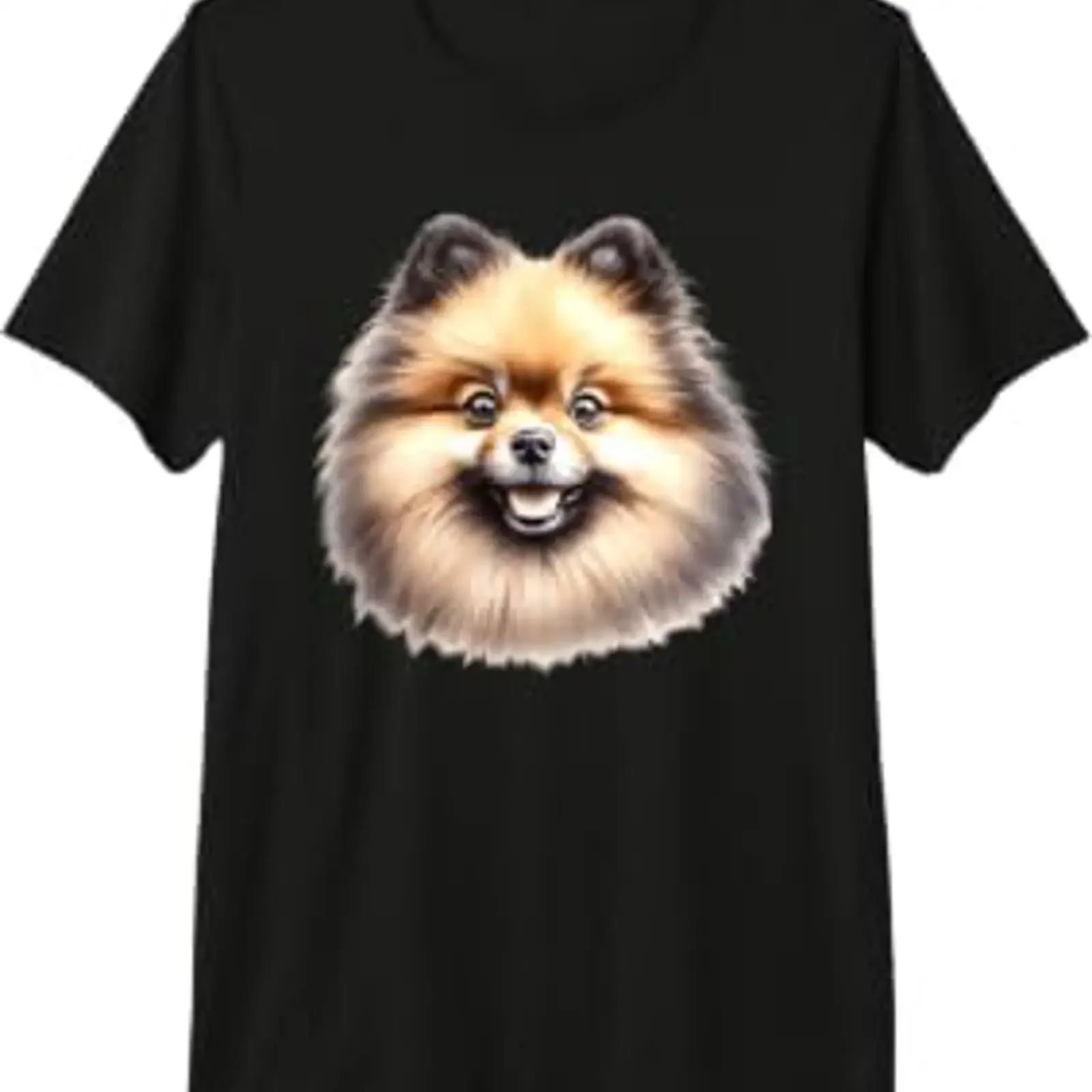 Chien de Poméranie Portrait Chiot T Shirt Haut Gamme vintage Washed homme Soft Top For Everyday Wear Stylish designer clothes