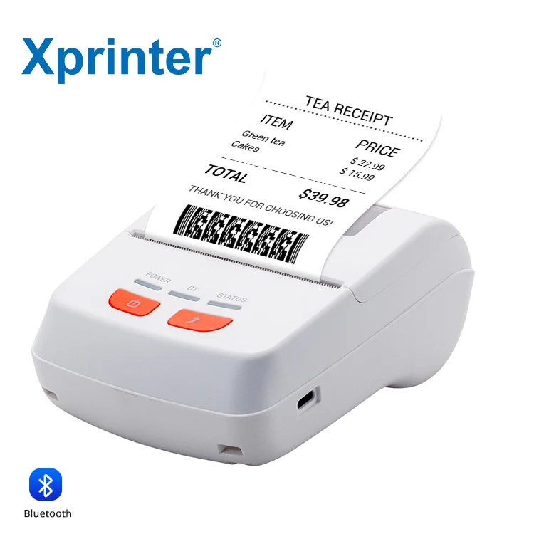 Xprinter XP-P801A 58mm Mini Printer Sticker Handheld Portable Mini Printer Wireless Mini Sticker Printer