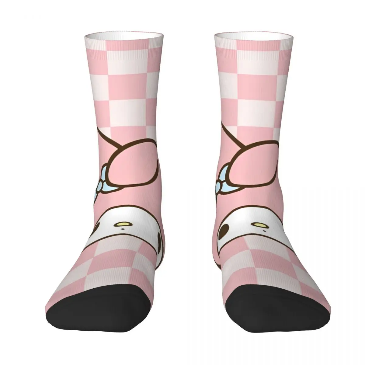 Chaussettes Harajuku pour hommes et femmes, chaussettes Anime, chaussettes Melody Kuromi, chaussettes graphiques mignonnes, printemps, été, automne, hiver, mode