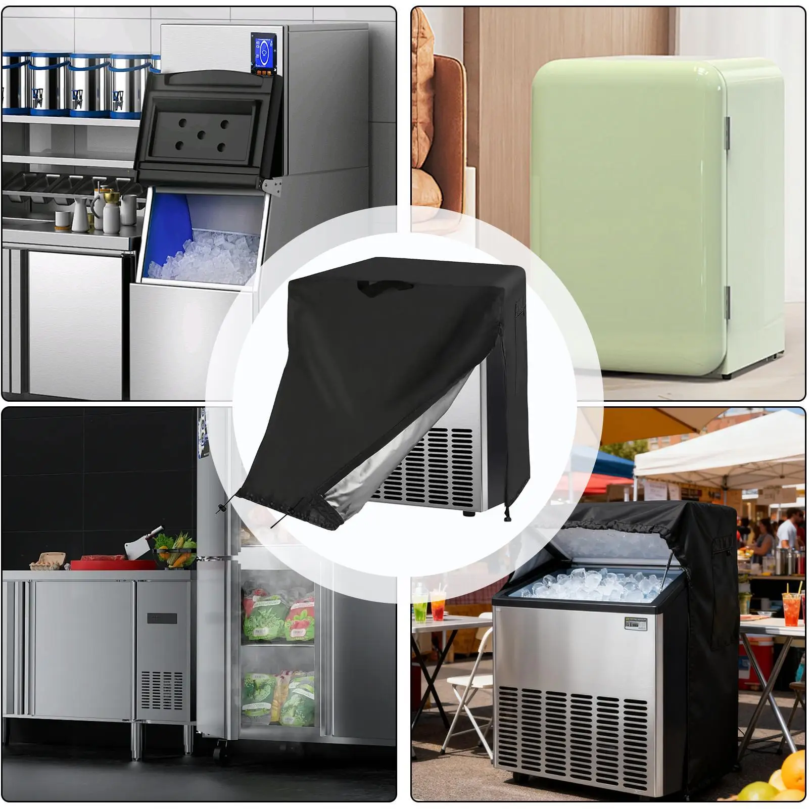 

Чехлы для кухонных приборов, регулируемые портативные пылезащитные чехлы для защиты приборов для домашних офисов, коммерческого патио