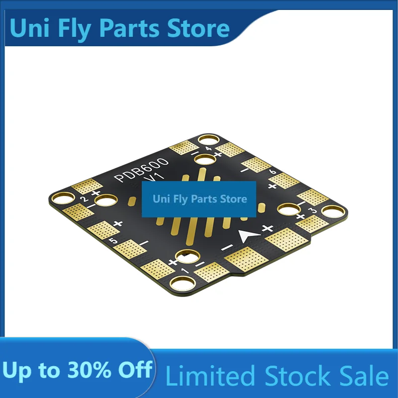 Aocoda-RC PDB600 600A Distributor 5V/12V Double Hole Path RC Model Aircraft Six-Axis FPV Fixed Wing Current MeterUniFly