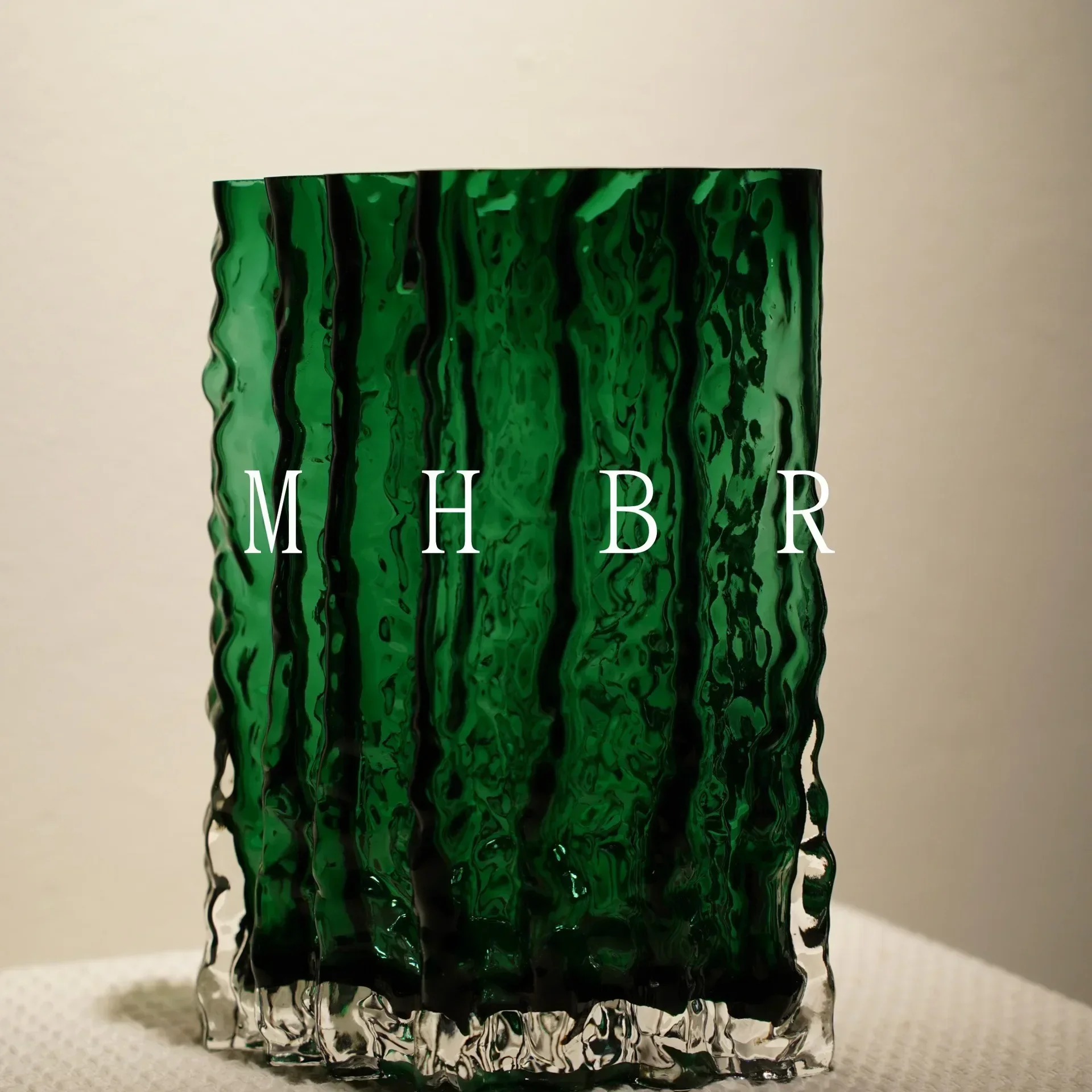 

Glacial Wrinkle Hydroponics Glass Vase Flower Pots Desk Decoration Flower Arrangement Simplicity Floral Vases Modern Home Decor