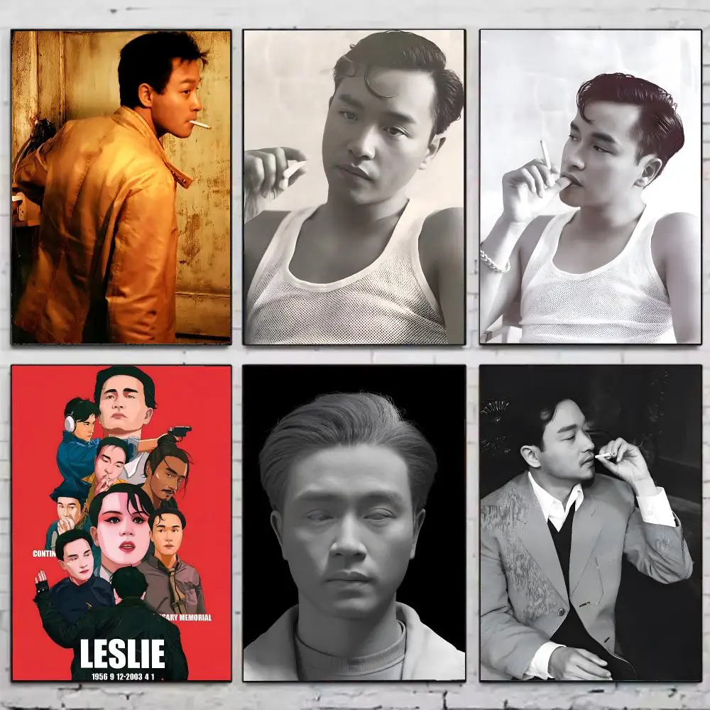 Leslie Cheung Singer Poster HD Waterproof Self-Adhesive Wall Sticker For Room Decor, Premium Print Gift