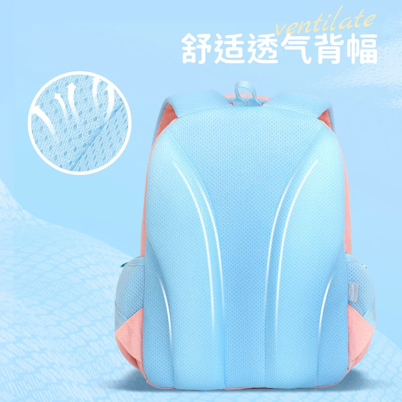 Disney mochila con tira reflectante para niños, bonita mochila de dibujos animados con carga reducida y protección de la columna vertebral, mochila para estudiantes