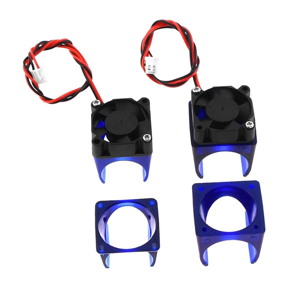 GOB-oCooling ventilador conducto soporte protector de carcasa para creatividad E3D para DIY j-head piezas de impresora 3D V6 cubierta de ventilador + 24V