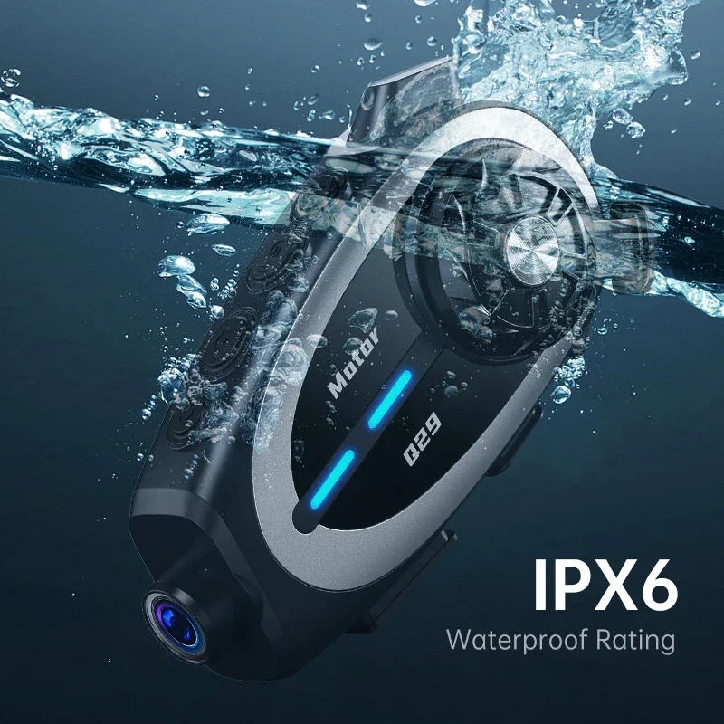 Q29 오토바이 헬멧 헤드셋 레코더 1080P HD 무선 커뮤니케이터 모토 대시 카메라 광각 방수 WiFi 비디오 레코더