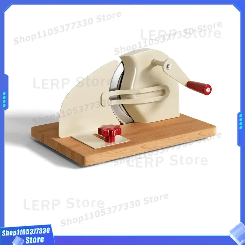 Manual Bread Slicer Adjustable Thickness Toast Cheese Ham Cutter Hand Crank Kitchen Tool for Home Baking Lamb Meat Slicing