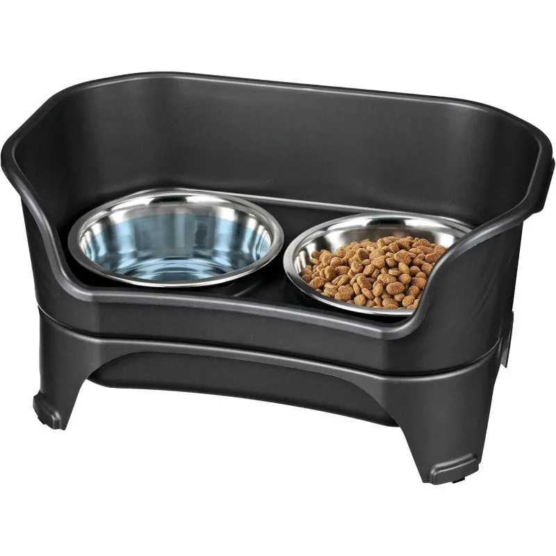 Mess Proof Dog Bowls Elevated for Large and Medium Sized Dog, No Spill Raised Dog Food Bowl Stand