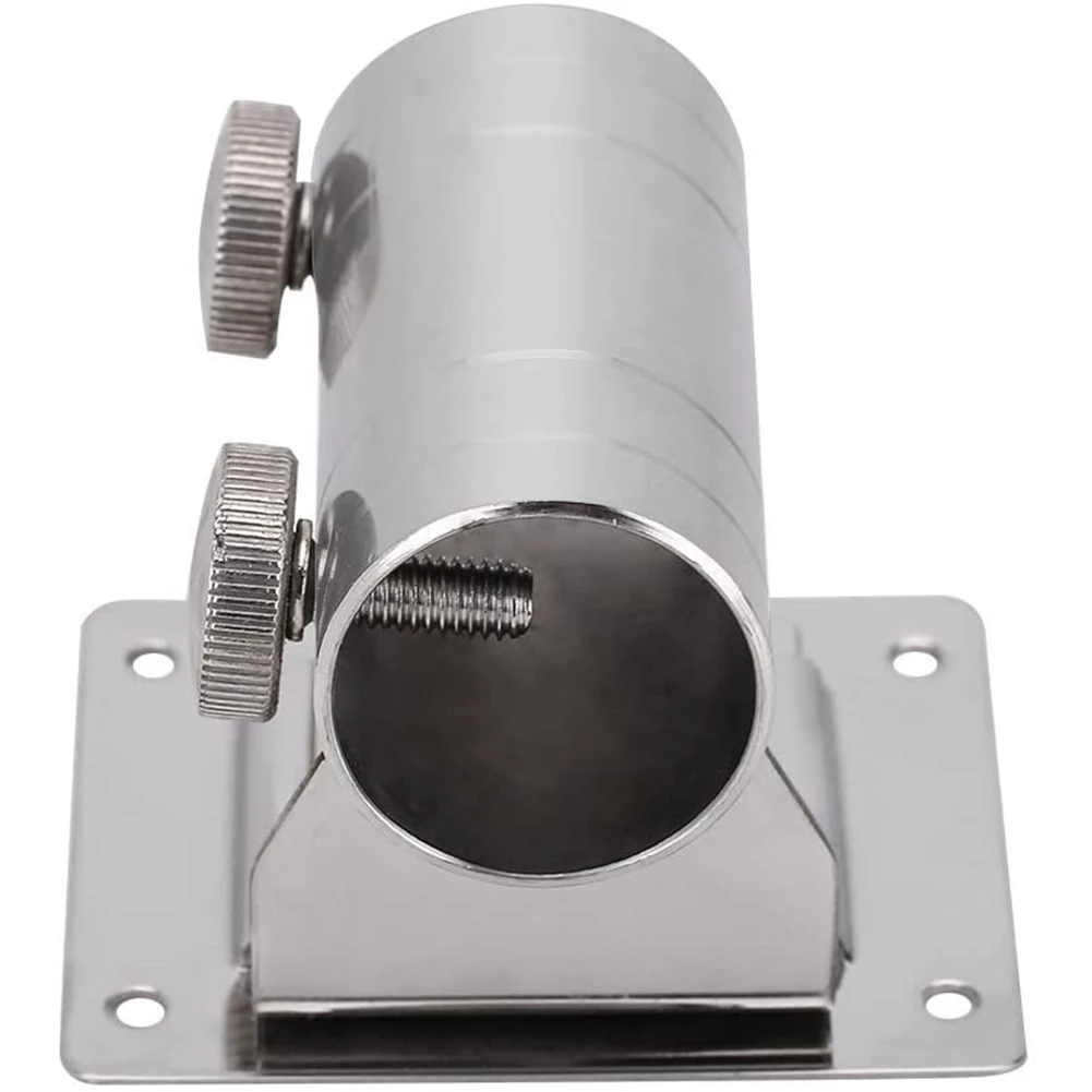 

A48I Fishing Umbrella Base Stand, Adjustable Stainless Steel Umbrella Holder Bracket Stand Base for Fishing Box