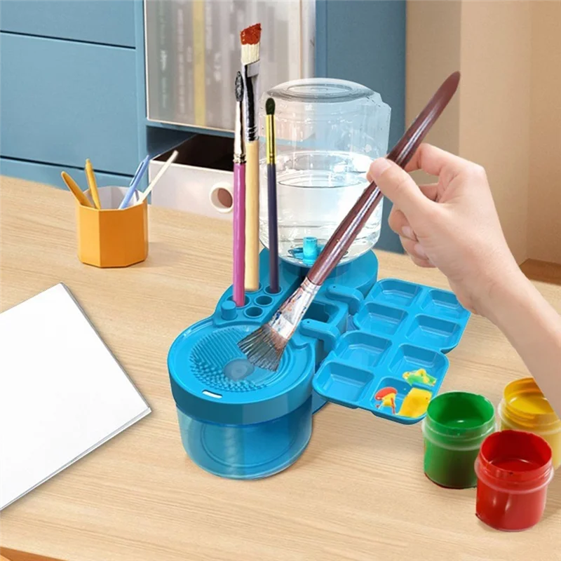 AAAC-lavadora de pinceles de pintura, cepillo de pintura y lavadora de pintura, prensa y drenaje, limpiador de cepillos de llenado de agua automático