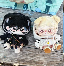 20cm Doll Clothes Cartoon Animal Pattern Plush Mini Overalls For Cotton Stuffed Dolls Toy Accessories
