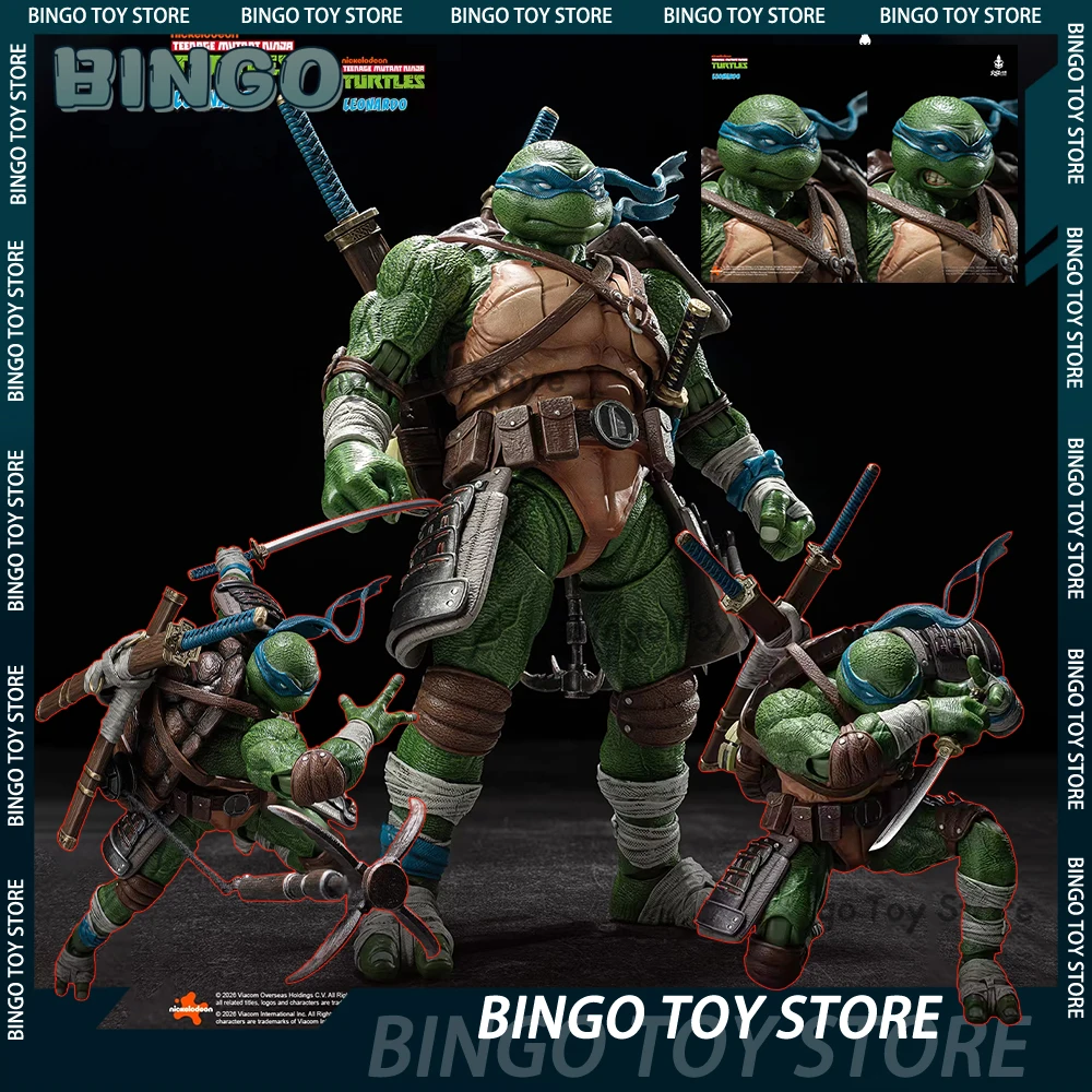 

HEATBOYS Huo Zai Anime Ninja Turtles Leonardo Deluxe Edition Standard Edition Animation Character Model Action Figure Toy Gift