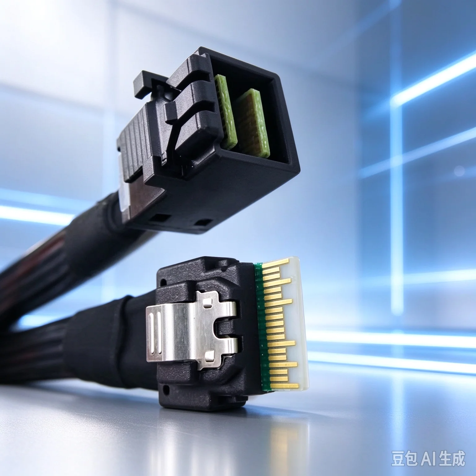 Cable for Luxshare Slim SAS 4.0 SFF-8654 4I to SFF-8643 Server Backplane Data Cord