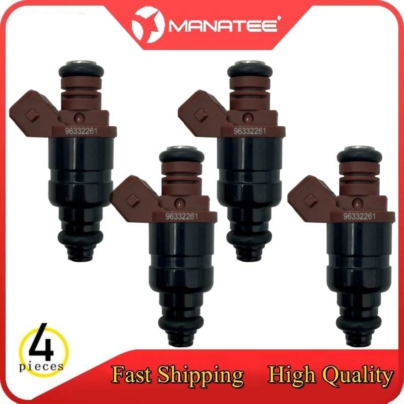 

4​pc Car Fuel Injectors For DAEWOO LACETTI Hatchback(KLAN)1.4/1.6 2002-2004 NUBIRA Saloon(J200)1.4/1.6 2003-2004 F14D3 96332261
