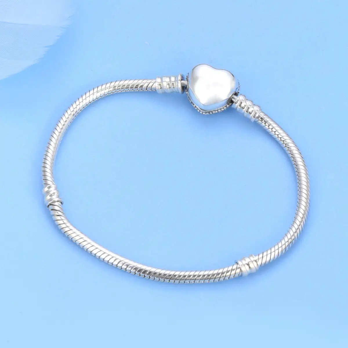 

Fashion Charm Diy Bracelet 925 Sterling Silver Love Full Diamond Bangle for Birthday GiftsValentine's Day gifts