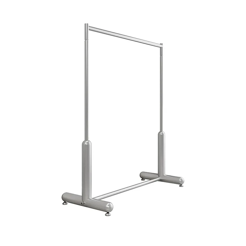 

Bold clothing store display rack Women's clothing display rack Internet celebrity live stream Stainless steel floor hanger