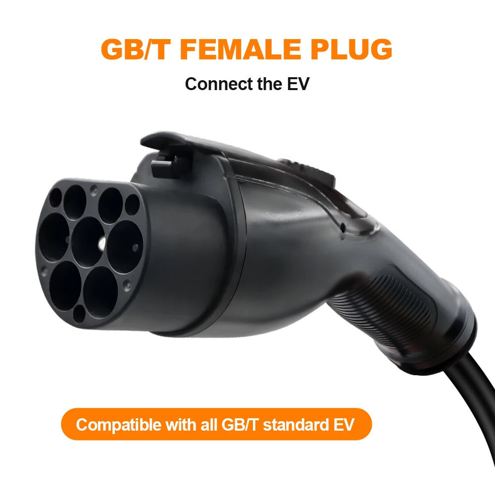 GOODCELL Type 2 to GBT 16/32A 11/22kw 3Phases Public EV Charging Cable For GBT Cars EV Socket EU Standard EV Charging Station