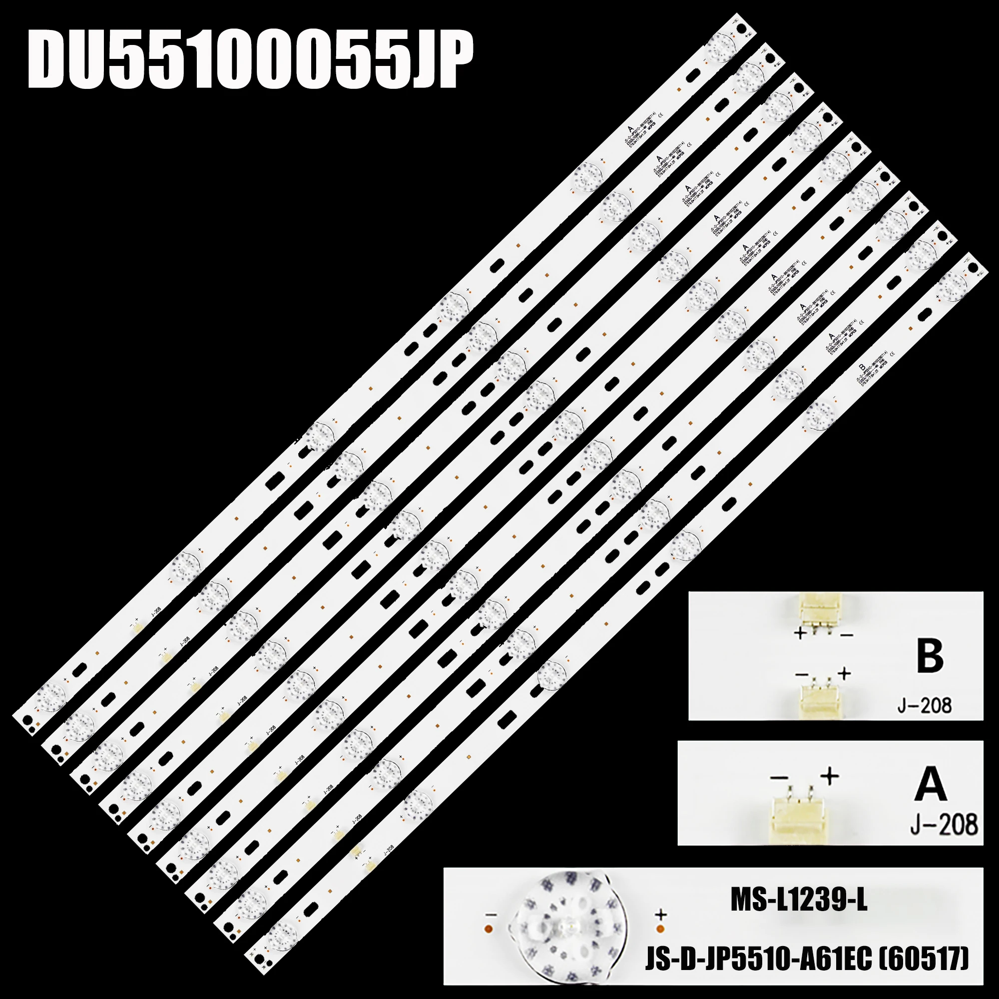 LED Backlight Strips For LT-55N776 CTV5584-UHD-SMART-CURVED CTV554T UHD CTV550T DU55100055JP MS-L1239-R L V2