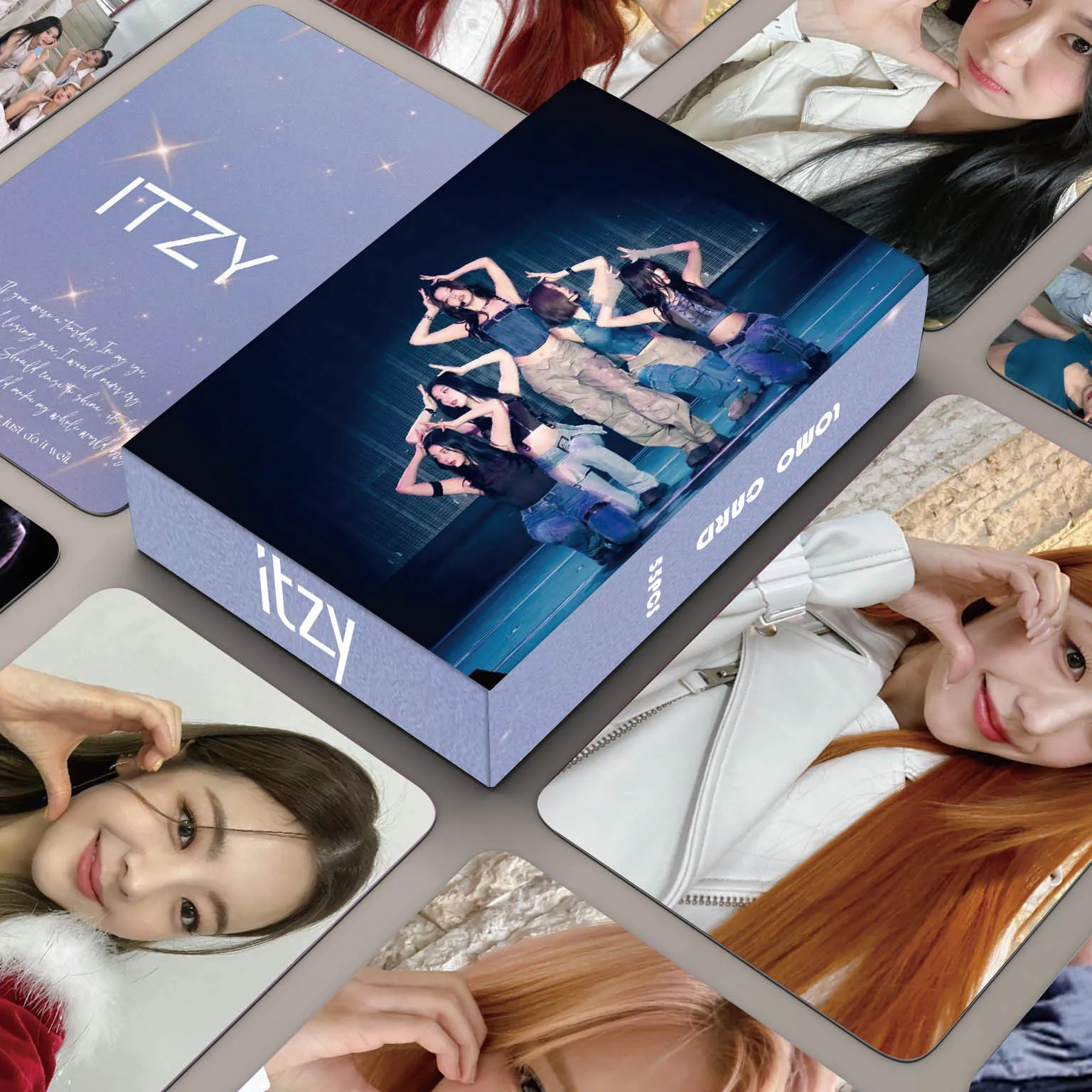 55Pcs/Set Kpop Idol ITZY New Album Lomo Card Postcards HD Print Photocards Yuna Chaeryeong Ryujin Lia Yeji Fans Collection Gifts