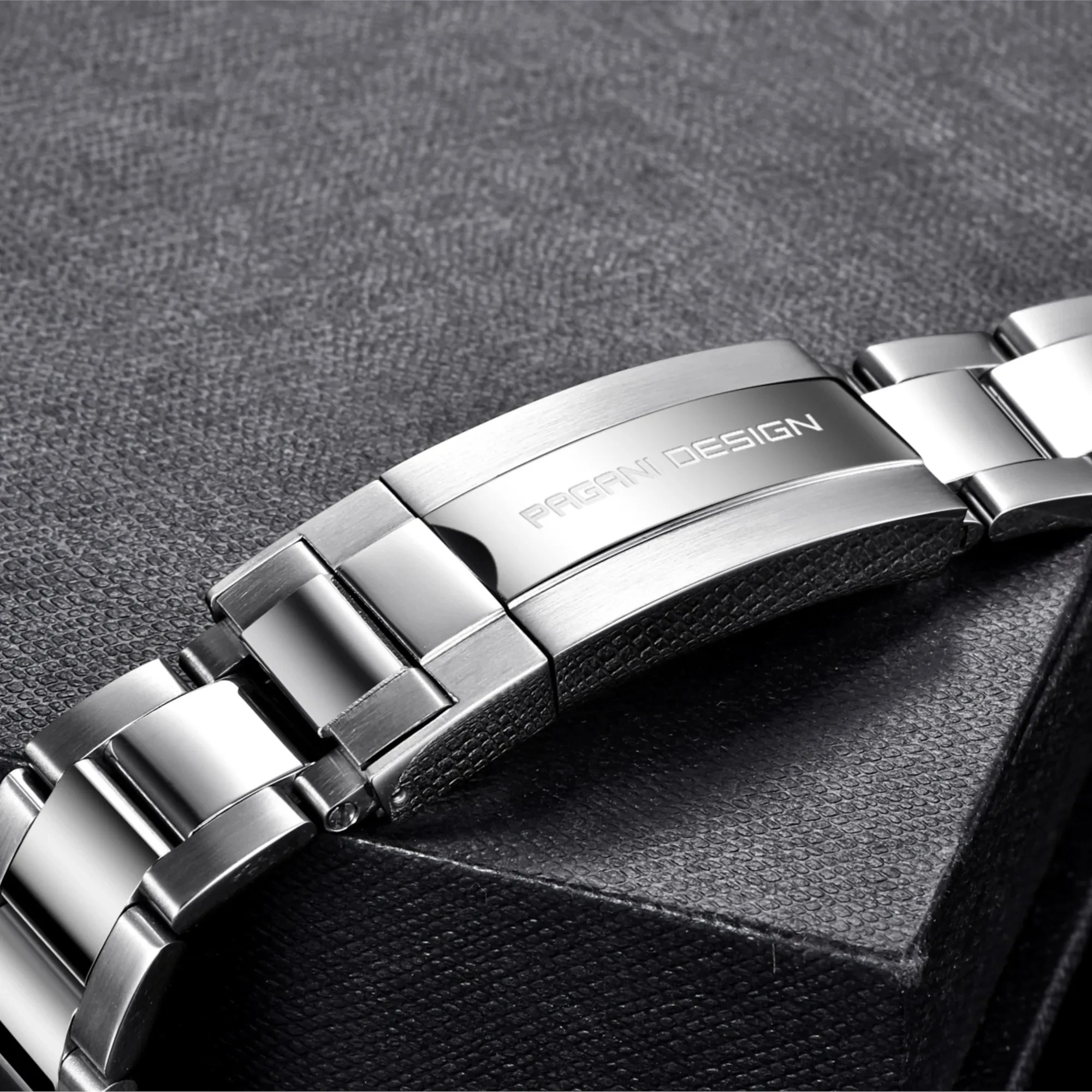 PAGANI DESIGN Original Brand 316L Stainless Steel Strap For PD1661,PD1662,PD1651 Watch Durable 20MM Wide And 200MM Long