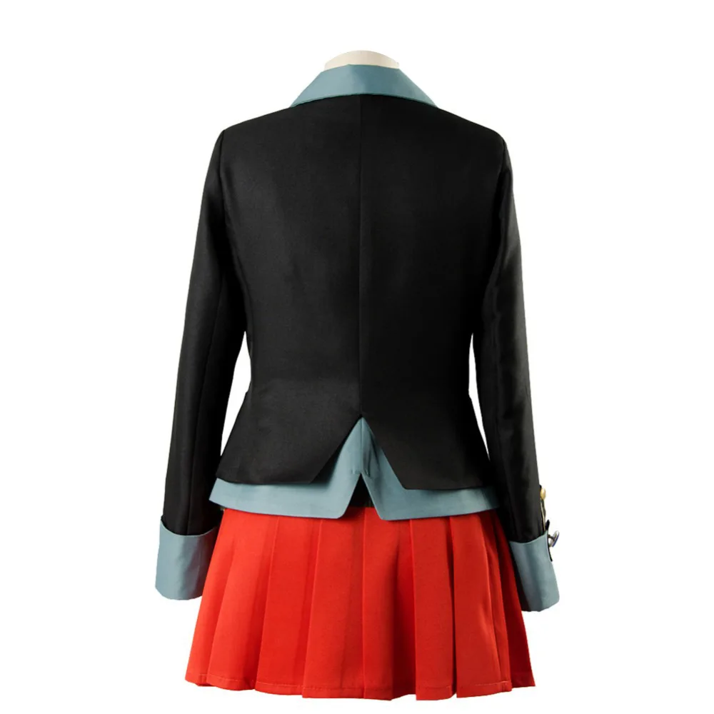Anime Danganronpa magik Yumeno Himiko dziewczyna jednolite przebranie na karnawał Halloween karnawał mundurek szkolny Cosplay czerwona peruka — zdjęcie 5