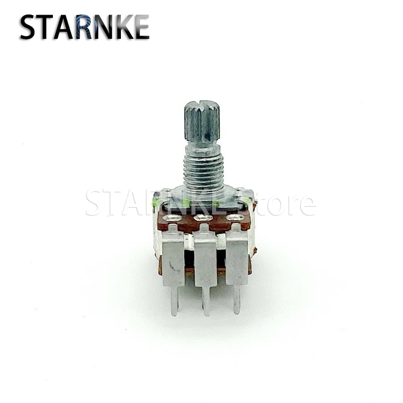 2PCS Type 16 Double Row 6-pin B10K bent-leg Computer Speaker Amplifier Audio Treble And Bass Volume Potentiometer