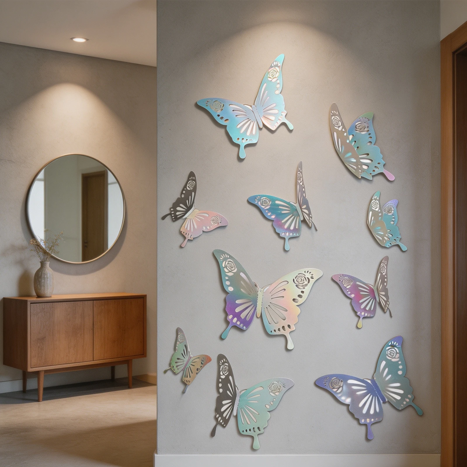 Colorful Wall Stickers Party Magnetic Butterflies Vibrant Designs Attention To Detail Easy Attachment Home Decoration