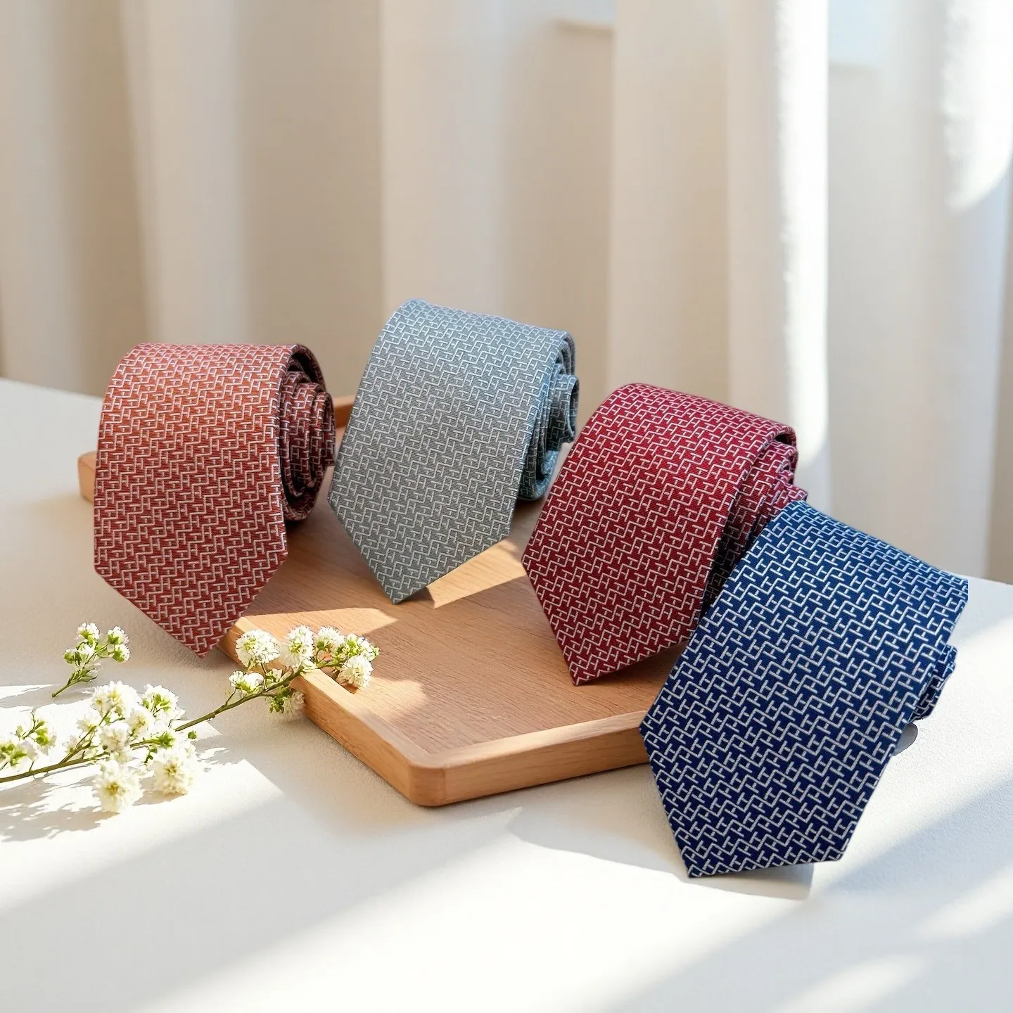 New Spring/Summer Ties Stylish and Fun Maze Men's Ties and Bow Ties Versatile Business Formal Bow Tie Groom's Tie and Bow Ties